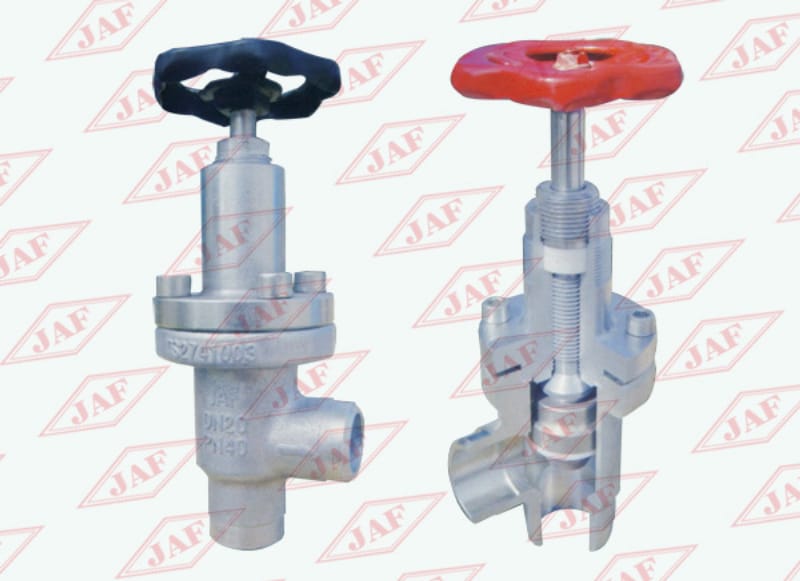 對焊直角截止閥J64F（B）-25(40）、對焊直角節(jié)流閥L61F(B)-25(40）